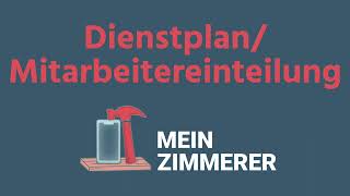 DienstplanMitarbeitereinteilung  MeinZimmererApp Erklärvideo [upl. by Annoynek]