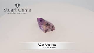 72ct Ametrine Pixel CutOpposed Bar Cut [upl. by Frodin]