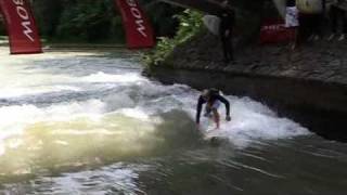 Munich Surf Open Wellenreiten auf der Isar [upl. by Oemor]