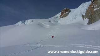 Vallée Blanche poudreuse chamonix ski guide [upl. by Michella928]