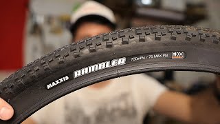 maxxis rambler 700x45c gravel tires for bicycles Распаковка и первые впечатления от покрышек [upl. by Mindy]