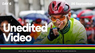 Day 6 Raw Video  2024 UCI Road and Paracycling Road World Championships [upl. by Cuyler]