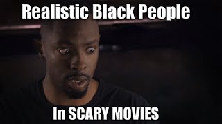 If realistic Black people were in Scary Movies 😂 feat KmooreTheGOAT  ReySoSilly  Trell501 [upl. by Enaols]