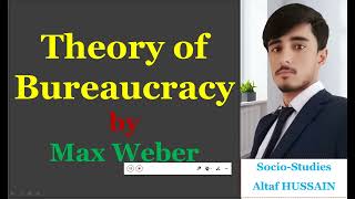 Bureaucracy by Max Weber  ideal type of bureaucracy by max weber  Socio studies [upl. by Tatianas]