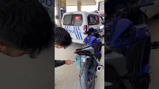 Cops Almost Catch Flip Up Plate On Motorcycle  hsealierol on IG motorcycle fyp cop police [upl. by Donavon]