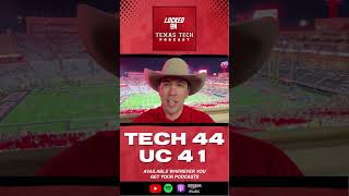 Texas Tech 44 Cincinnati 41 GunsUp RedRaiders [upl. by Levon]