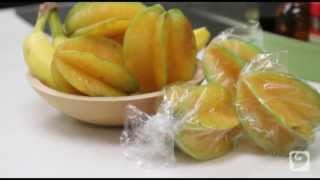 How to eat a Starfruit  Carambola [upl. by Anipsed]