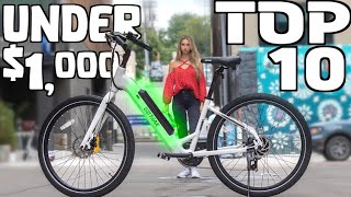 2024 Top 10 E Bikes Under 1000 [upl. by Rabah]