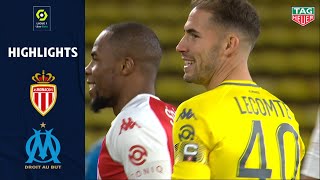 AS MONACO  OLYMPIQUE DE MARSEILLE 3  1  Highlights  ASM  OM  20202021 [upl. by Gebelein]