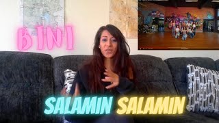 Choreographer Reacts to BINI  SALAMIN SALAMIN DANCE PRACTICE First Time Reaction [upl. by Yasui]