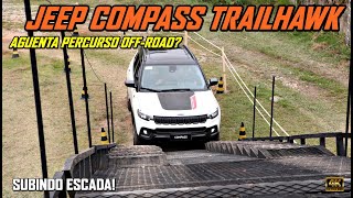 Jeep Compass Trailhawk Diesel aguenta percurso offroad Teste na terra [upl. by Aneele12]