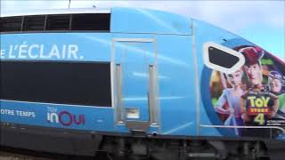 TGV en Bourgogne et Bretagne en Août 2019 [upl. by Duma473]