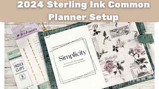 Sterling Ink Common Planner  2024 Planner Setup amp Flip Through [upl. by Barstow]