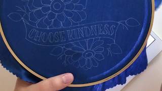 How To Transfer An Embroidery Pattern To Dark Fabric [upl. by Fisher]