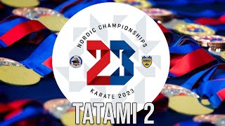 Tatami 2 TV Nordiska Mästerskapen 2023  KarateSweden [upl. by Eek]