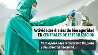 Actividades diarias de bioseguridad en centrales de esterilizacion al servicio de ambulancias 44 [upl. by Yelha]