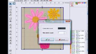 Resizing and Changing The Density of Designs in Embird 2013 [upl. by Penrod]