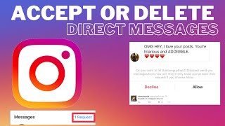 how to accept a direct message request on Instagram  Instagram Tips [upl. by Ahsaret]