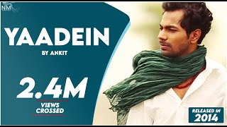 YAADEIN Feat Ankit  Namyoho Studios  Official Video [upl. by Ecertap185]