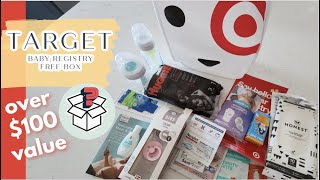 2023 Target FREE Baby Registry Welcome Box  Unboxing  VALUED OVER 100 With Coupons [upl. by Lally]