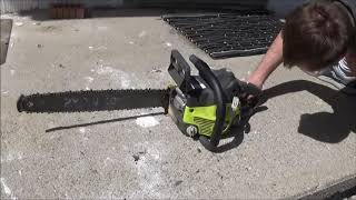 RYOBI RY10519A 20quot 46cc ChainSaw Reliability Review 4 Years PostPurchase [upl. by Ryun]