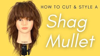 How to Cut and Style a Shag  Mullet [upl. by Maura]