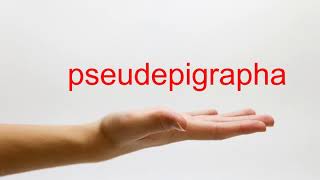 How to Pronounce pseudepigrapha  American English [upl. by Dleifyar]