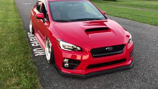 Bagged 2016 Subaru WRX on Work Meisters Walk Around [upl. by Korwin]