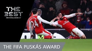 Olivier GIROUD GOAL  FIFA PUSKAS AWARD 2017 WINNER [upl. by Lavoie]