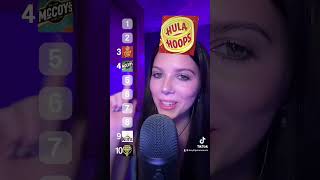 Ranking UK crisps 🍟ASMR asmr ranking asmrtriggers asmrtiktoks asmrvideo randomtriggers [upl. by Collar]