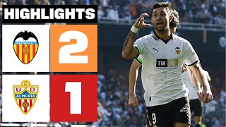 VALENCIA CF 2  1 UD ALMERÍA  RESUMEN LALIGA EA SPORTS [upl. by Snook]