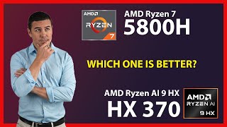 AMD Ryzen 7 5800H vs AMD Ryzen AI 9 HX 370 Technical Comparison [upl. by Nedle]