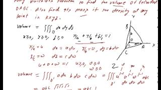 Dirichlet Theorem Examples How to find volume of Tetrahedron using Dirichlet Theorem [upl. by Dorolice]