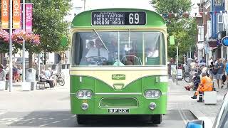 Southdown Buses  Two Preserved Southdown Buses Rerun Service 69 [upl. by Cathy]