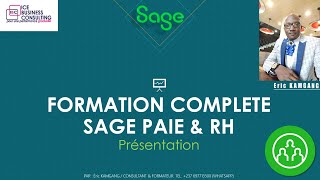 SAGE PAIE amp RH  FORMATION COMPLÈTE SUR LOGICIEL présentation des leçons et introduction générale [upl. by Ecineg26]