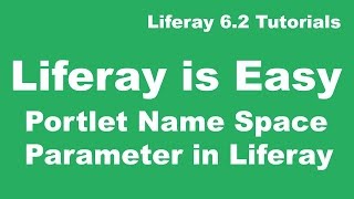 Liferay Tutorial 08  Portlet Name Space Parameter in Liferay [upl. by Angelique]