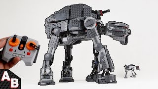 LEGO RC Motorized ATM6 First Order Heavy Assault Gorilla Walker 75189 lego tlj [upl. by Dnomasor]