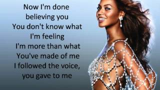 Beyonce  Listen Lyrics [upl. by Ahab]