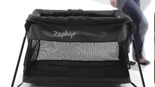 Zephyr Travel Cot  Setup and Packup  valcobaby [upl. by Matusow]