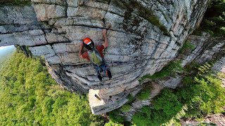 Gunks POV Route Beta quotHigh Exposurequot aka quotHigh Equot 56 [upl. by Ttsepmet]