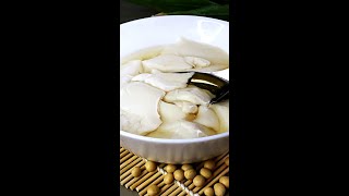 How to make soft tofu dessert dou fu hua and smooth Tofu with rice cooker No GYSUM shorts [upl. by Anhpad554]