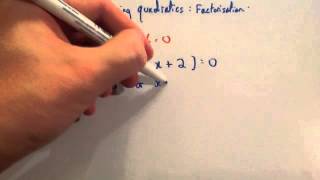 Solving Quadratics using Factorisation  Corbettmaths [upl. by Allesig]