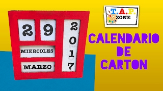 Como hacer un calendario  TAP ZONE [upl. by Benisch]