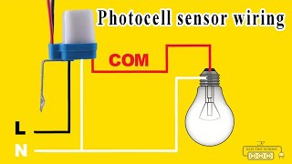 photocell sensor wiring practical video [upl. by Durwood]