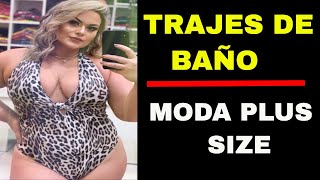 TRAJES DE BAÑO y Moda plus size con LA MODELO Aline Zattar [upl. by Remark800]