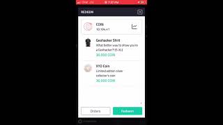 Coin App to XYO tokens first redemption How To Redeem your coin [upl. by Zarah]