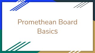 Promethean Board Basics [upl. by Hirsh]