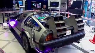 El DeLorean exhibido en Garbarino [upl. by Docilla]