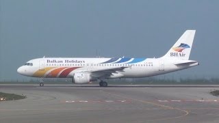 BH Air  Airbus A320211 Takeoff [upl. by Abagael]