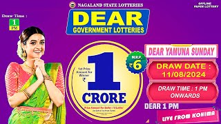 LOTTERY LIVE 1PM LIVE DRAW TODAY 11082024 [upl. by Orestes]